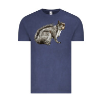 Vintage Denim Gray Squirrel Vintage Tee - LillyAllenDesigns