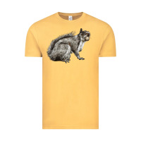 Vintage Mustard Gray Squirrel Vintage Tee - LillyAllenDesigns