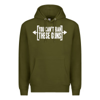 Army Green you can't ban these guns Premium Hoodie - artisFamous