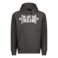 Charcoal Heather you can't ban these guns Premium Hoodie - artisFamous