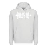 Dove Grey you can't ban these guns Premium Hoodie - artisFamous