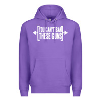 Purple you can't ban these guns Premium Hoodie - artisFamous