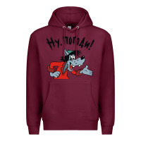 Burgundy nu pogodi! Premium Hoodie - artisFamous