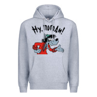 Heather Grey nu pogodi! Premium Hoodie - artisFamous