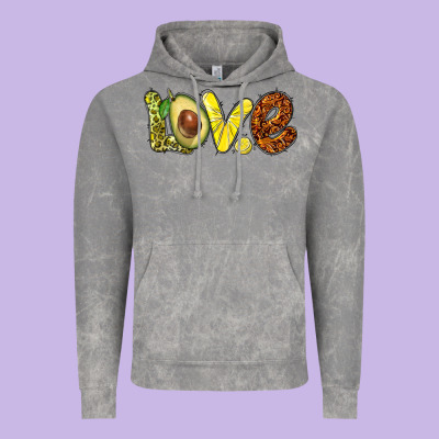 Love Avocado Vintage Hoodie Designed By Barkaloodesign