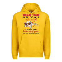 Lemon dear dad of all the balls in the world i’m glad that i came out of y Premium Hoodie - artisFamous