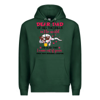 Sports Green dear dad of all the balls in the world i’m glad that i came out of y Premium Hoodie - artisFamous