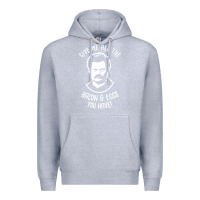 Heather Grey Ron tv show parks Swanson - Bacon & Eggs Premium Hoodie - artisFamous