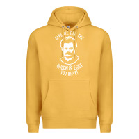 Mustard Ron tv show parks Swanson - Bacon & Eggs Premium Hoodie - artisFamous