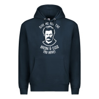 Navy Ron tv show parks Swanson - Bacon & Eggs Premium Hoodie - artisFamous