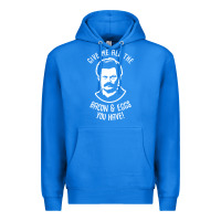 True Royal Ron tv show parks Swanson - Bacon & Eggs Premium Hoodie - artisFamous
