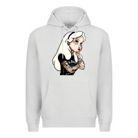 Dove Grey alice in wonderland Premium Hoodie - artisFamous