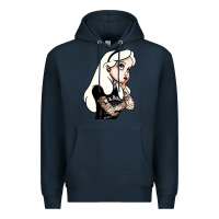 Navy alice in wonderland Premium Hoodie - artisFamous