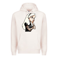 Pale Pink alice in wonderland Premium Hoodie - artisFamous