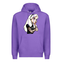 Purple alice in wonderland Premium Hoodie - artisFamous