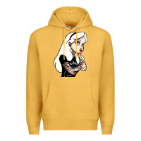 Mustard alice in wonderland Premium Hoodie - artisFamous