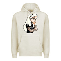 Oatmeal Heather alice in wonderland Premium Hoodie - artisFamous