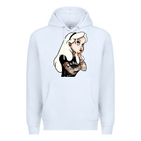White alice in wonderland Premium Hoodie - artisFamous