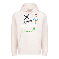 Pale Pink xrp to the moon Premium Hoodie - artisFamous