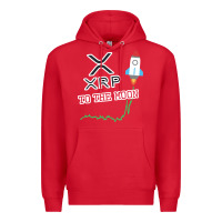 Red xrp to the moon Premium Hoodie - artisFamous
