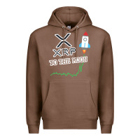 Chestnut xrp to the moon Premium Hoodie - artisFamous