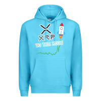 Ocean Blue xrp to the moon Premium Hoodie - artisFamous