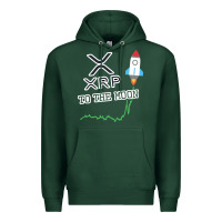 Sports Green xrp to the moon Premium Hoodie - artisFamous