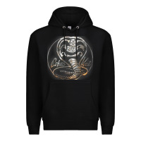 Black cobra k.a.i rusted steel snake lo go graphic t shirt Premium Hoodie - artisFamous