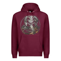 Burgundy cobra k.a.i rusted steel snake lo go graphic t shirt Premium Hoodie - artisFamous
