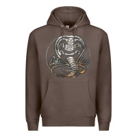 Coffee cobra k.a.i rusted steel snake lo go graphic t shirt Premium Hoodie - artisFamous