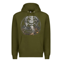 Army Green cobra k.a.i rusted steel snake lo go graphic t shirt Premium Hoodie - artisFamous