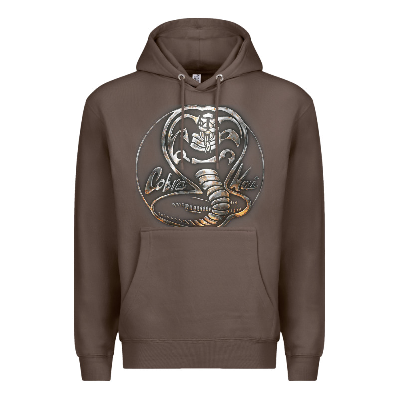 Cobra K.a.i Rusted Steel Snake Lo Go Graphic T Shirt Premium Hoodie by artisFamous | Teevron