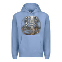 Colony Blue cobra k.a.i rusted steel snake lo go graphic t shirt Premium Hoodie - artisFamous