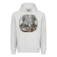 Dove Grey cobra k.a.i rusted steel snake lo go graphic t shirt Premium Hoodie - artisFamous