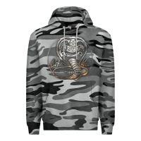 Slate Camo cobra k.a.i rusted steel snake lo go graphic t shirt Premium Hoodie - artisFamous