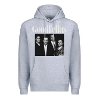Heather Grey goodfellas retro Premium Hoodie - artisFamous