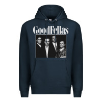 Navy goodfellas retro Premium Hoodie - artisFamous