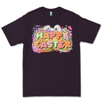 Plum Happy Easter Premium Tee - LillyAllenDesigns