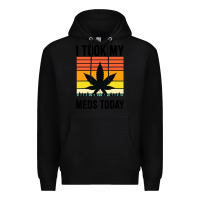 Black i took my meds today Premium Hoodie - artisFamous