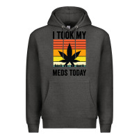 Charcoal Heather i took my meds today Premium Hoodie - artisFamous