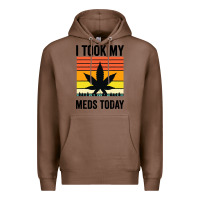 Chestnut i took my meds today Premium Hoodie - artisFamous