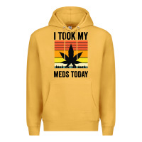 Mustard i took my meds today Premium Hoodie - artisFamous