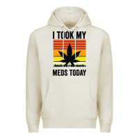 Oatmeal Heather i took my meds today Premium Hoodie - artisFamous