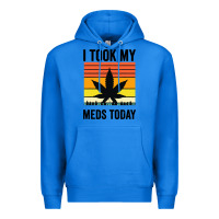 True Royal i took my meds today Premium Hoodie - artisFamous