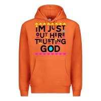Carrot i'm just out here trusting god Premium Hoodie - artisFamous