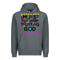 Rock i'm just out here trusting god Premium Hoodie - artisFamous