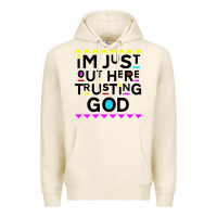Tofu i'm just out here trusting god Premium Hoodie - artisFamous