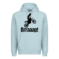 Blue Mist brraaap funny dirt bike Premium Hoodie - artisFamous