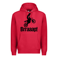 Cardinal brraaap funny dirt bike Premium Hoodie - artisFamous
