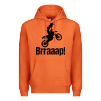 Carrot brraaap funny dirt bike Premium Hoodie - artisFamous